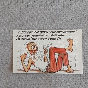 Vintage funny postcard